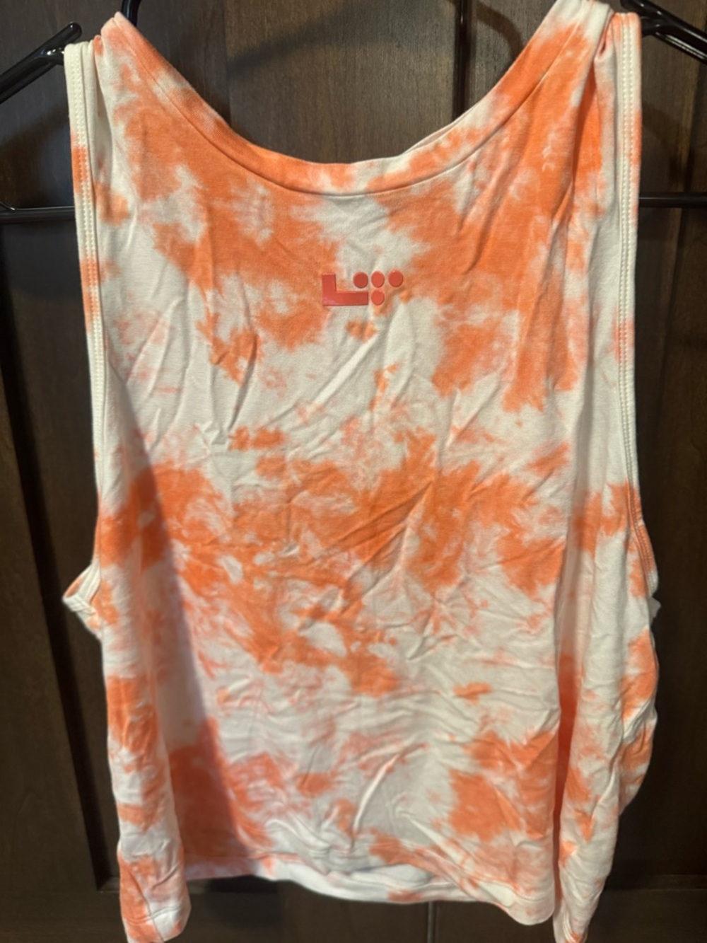 LIFETIME Tie-Dye Coral & White Women's Tank Top